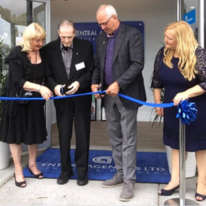 Ribbon cutting at Central Agencies Ltd. Langley opening